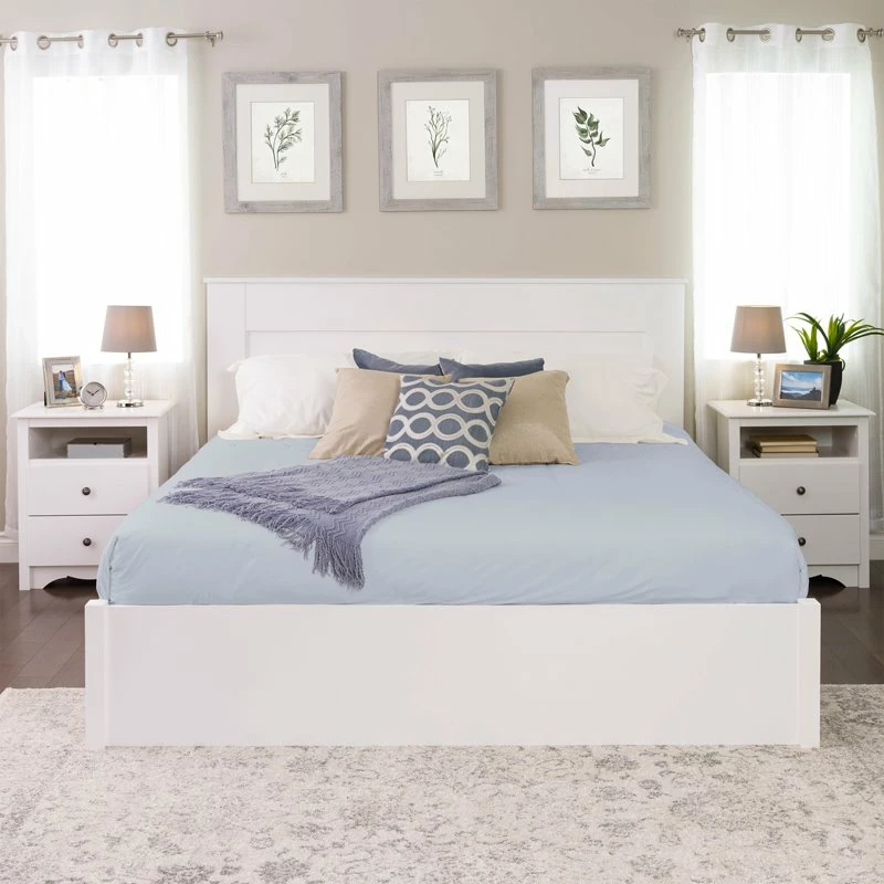 Cheap ๐ฅฐ Pemberly Row Traditional King Flat Panel Headboard In White ๐คฉ - Image 5