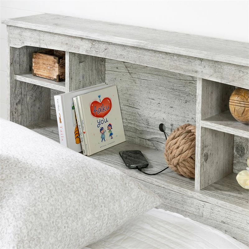 Deals 🥰 Pemberly Row Wood Twin Bookcase Headboard In Seaside Pine Oak 🤩 - Image 4