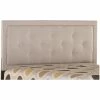 Cheapest 🌟 Bowery Hill Upholstered Queen Panel Headboard In Cream 🔔