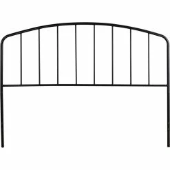 Best deal 🥰 Bowery Hill Traditional Metal Full Queen Headboard With Arched Spindle In Black 😀