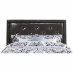 Promo ❤️ Bowery Hill Faux Leather Tufted Full Panel Headboard In Brown 🎁