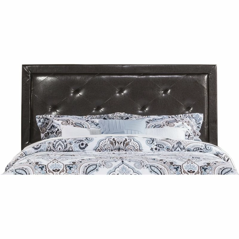 Promo ❤️ Bowery Hill Faux Leather Tufted Full Panel Headboard In Brown 🎁