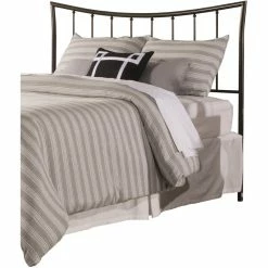Cheap 🔥 Bowery Hill Traditional King Metal Spindle Headboard With Frame In Pewter ❤️