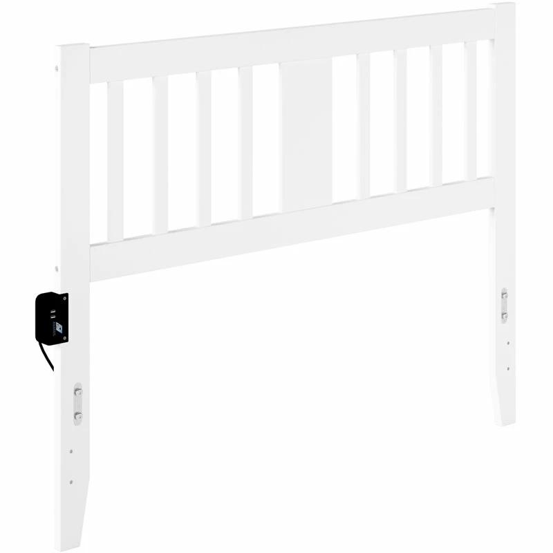 Top 10 ๐งจ Pemberly Row Full Spindle Headboard With USB Turbo Charger In White ๐คฉ
