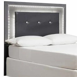 Top 10 🌟 Bowery Hill Tufted Full LED Panel Headboard Of Leather In Gray 😀
