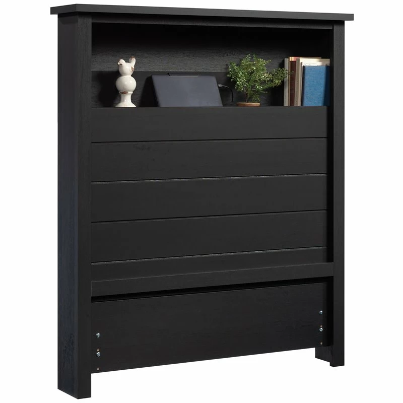 Deals 😉 Pemberly Row Twin Wooden Bookcase Headboard In Raven Oak 🌟 - Image 8