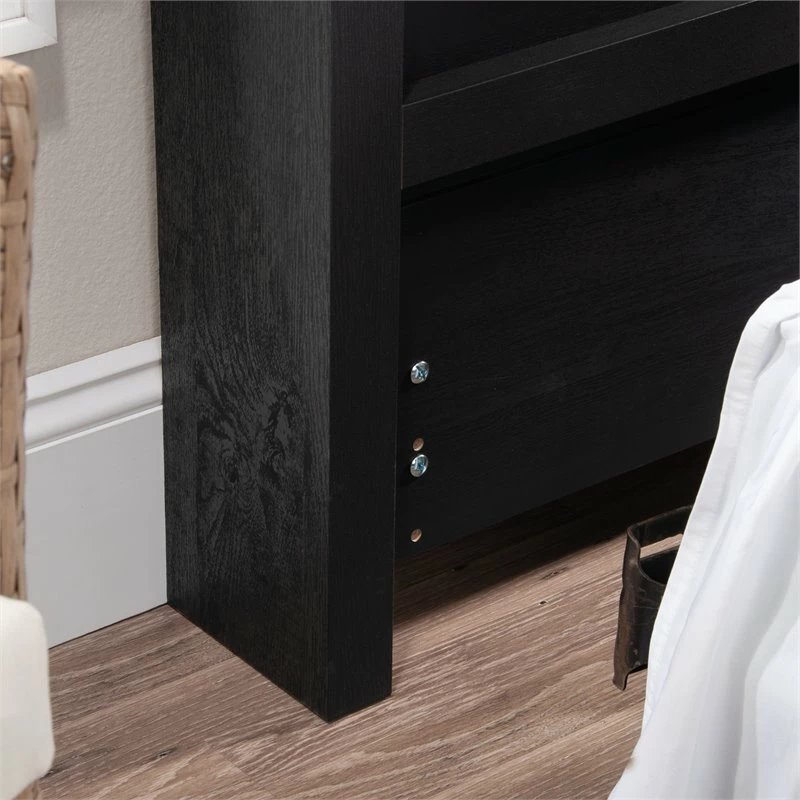 Deals 😉 Pemberly Row Twin Wooden Bookcase Headboard In Raven Oak 🌟 - Image 6