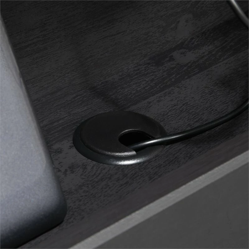 Deals 😉 Pemberly Row Twin Wooden Bookcase Headboard In Raven Oak 🌟 - Image 5