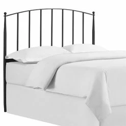 Buy 🥰 Bowery Hill Full Queen Metal Spindle Headboard In Charcoal Black 🎁