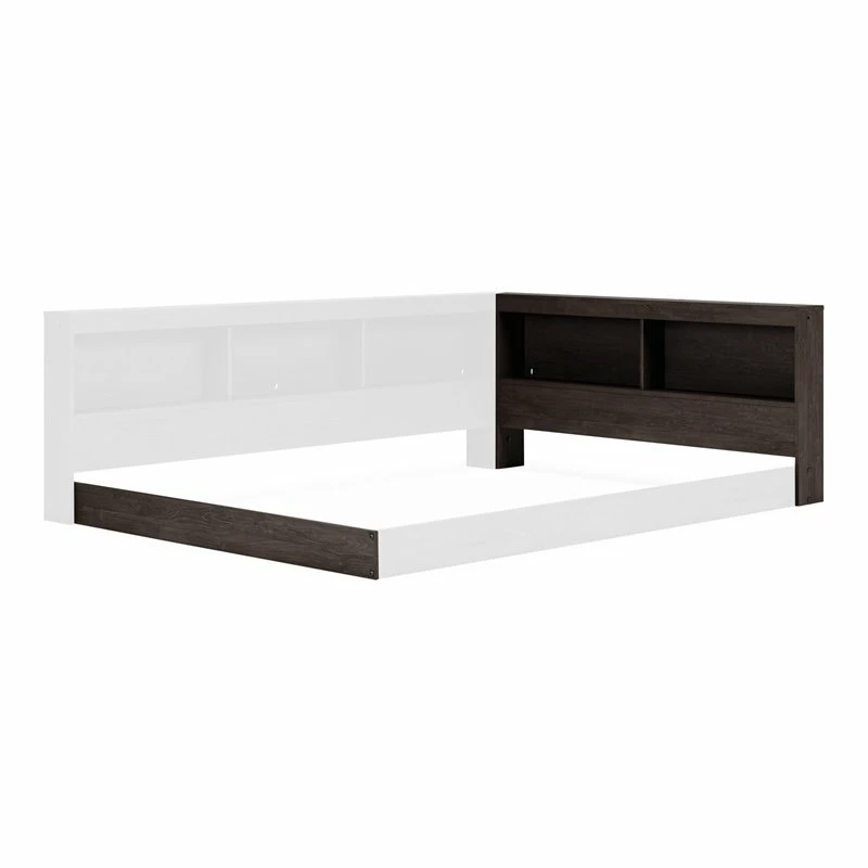 Hot Sale โจ Home Square 2-Piece Set With 2 Headboard Storage Bookcases In Black Finish ๐ - Image 2