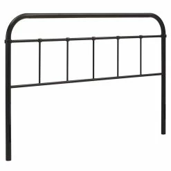 Best Sale ✨ Pemberly Row Modern Full Metal Spindle Headboard In Mahogany 🌟