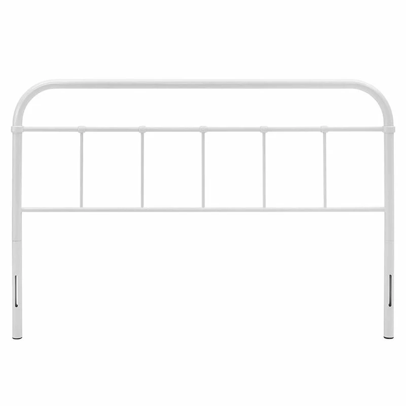 Hot Sale 🥰 Pemberly Row Modern Queen Metal Spindle Headboard In White Finish 😀 - Image 3