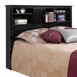 Hot Sale ๐ฅฐ Prepac Kallisto Full / Queen Bookcase Headboard In Black Finish ๐