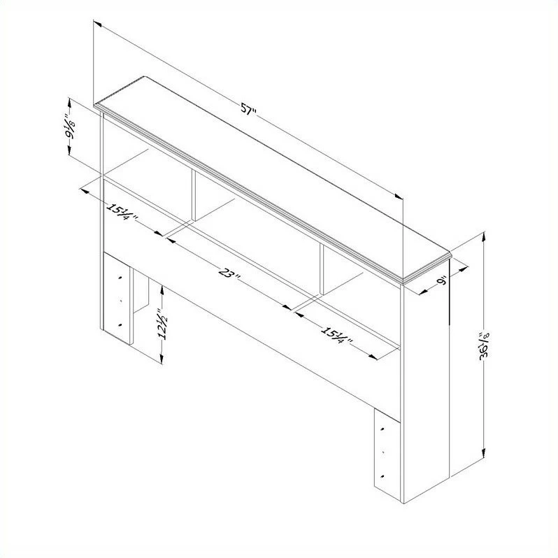 Cheapest 🎉 South Shore Little Treasures Full Bookcase Headboard In Pine 😀 - Image 3