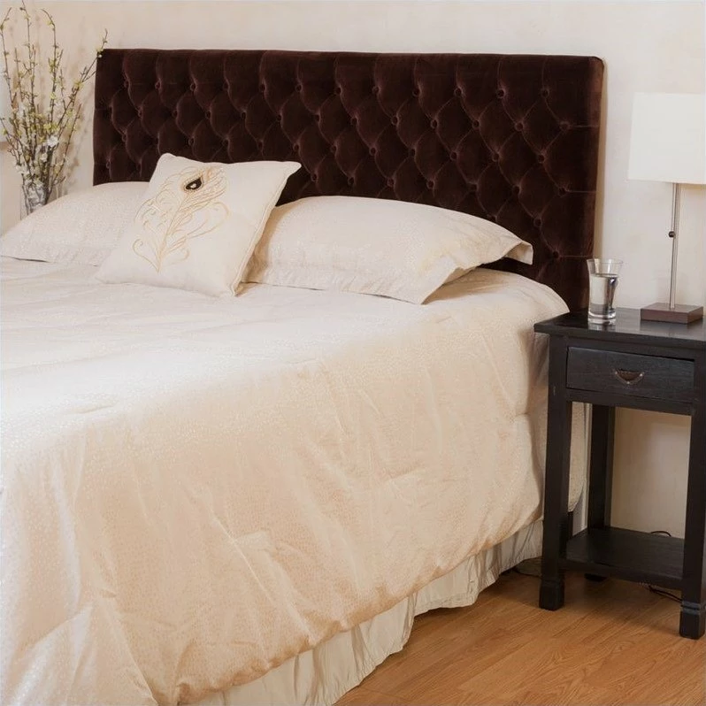 Brand new 👍 Noble House Michael Tufted Panel Headboard In Brown 🎉 - Image 2