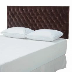 Brand new 👍 Noble House Michael Tufted Panel Headboard In Brown 🎉