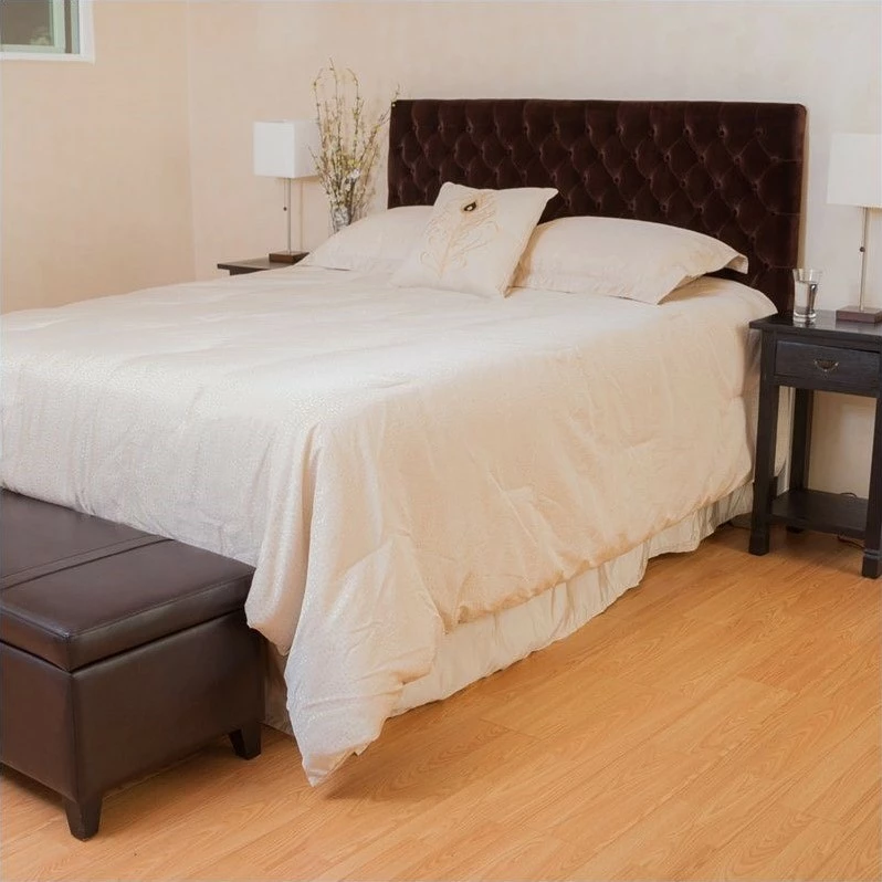 Brand new 👍 Noble House Michael Tufted Panel Headboard In Brown 🎉 - Image 5