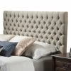 Best Sale 😍 Noble House Mary Tufted Panel Headboard In Beige 🤩
