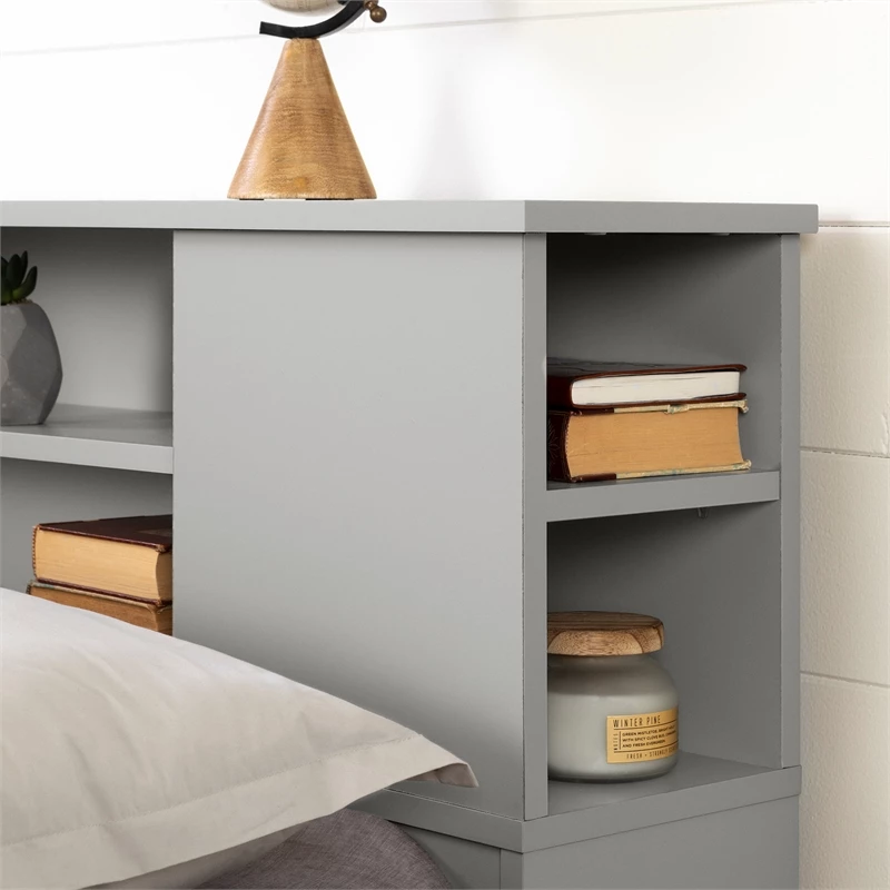 Cheap ๐ฅ South Shore Vito Full-Queen Bookcase Headboard In Gray โ๏ธ - Image 4