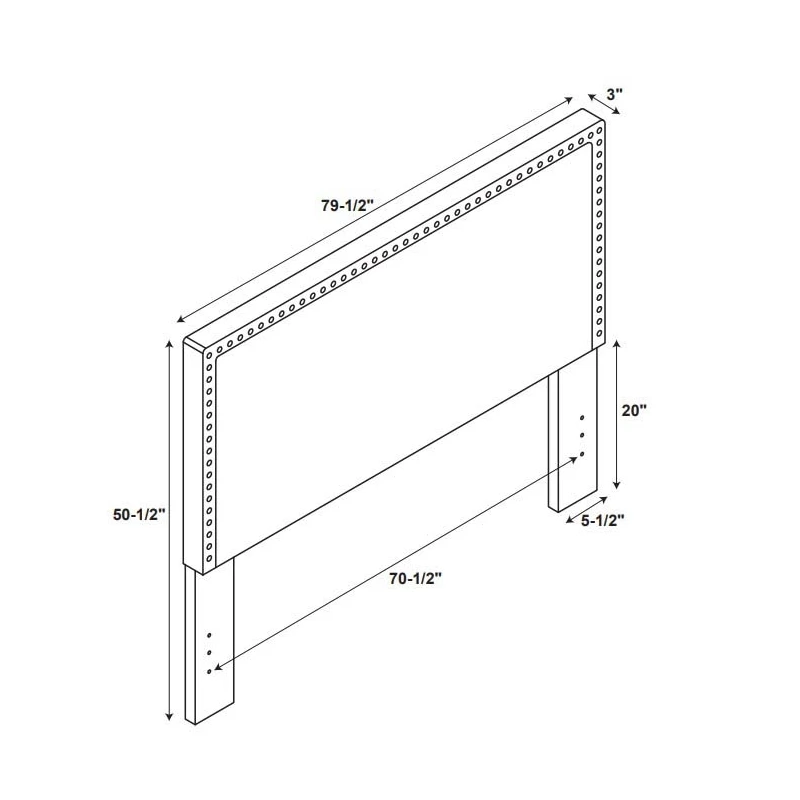 New ❤️ Linon Contempo King Upholstered Headboard In Natural Beige 🥰 - Image 11