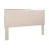 New ❤️ Linon Contempo King Upholstered Headboard In Natural Beige 🥰