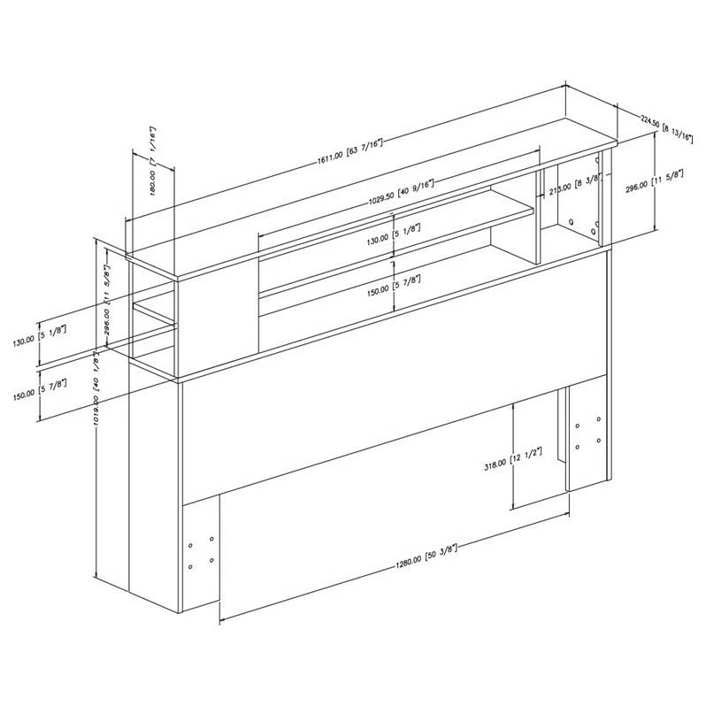 Top 10 👏 South Shore Fusion Wood Full Queen Bookcase Headboard In White 👏 - Image 2