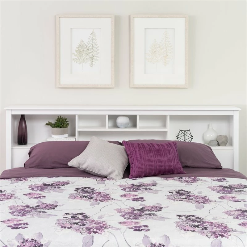 Wholesale ๐ Prepac Monterey King Bookcase Headboard In White ๐ - Image 2